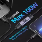 USB C Female to Female Adapter,USB c Coupler Female to Female 100W Power Delivery, 40Gbps USB c to c Female with 8K 60Hz Video Display Compatible for iPad, MacBook,Thunderbolt 43
