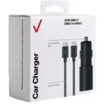 Verizon USB-C Car Charger 30W Car Adapter With 1.8M USB C TO USB C Cable