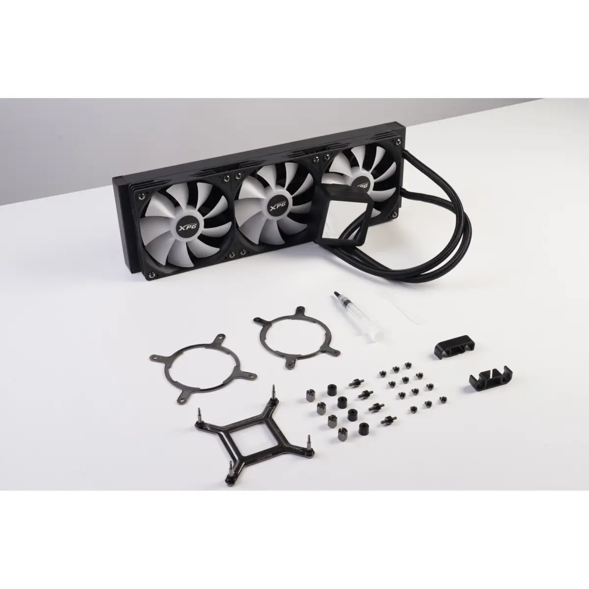 XPG TRITON II 360SE ARGB CPU Liquid Cooler 300W TDP - AIO Water Cooling System - Support LGA 185117001200115x AM4AM5 - AURA SYNC, RGB FUSION 2.0, MSI Mystic light Sync, ASRock Sync