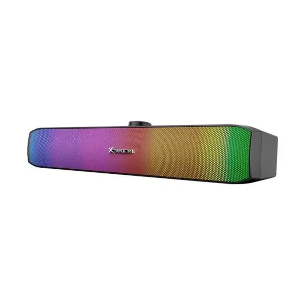 XTRIKE ME SK605 Stereo Sound bar RGB Gaming Speakers - With Volume Control Knob - Metal Mesh RGB - Lighting Switch