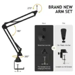 ZINGYOU ZY-CA1 XLR Condenser Cardioid Microphone + F11 Gaming Audio Mixer Interface, 48V Phantom Power, Voice Change