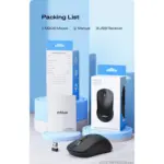 mblue M205 Dual Mode Wireless 2.4Ghz , Bluetooth 5.1 Mouse - 1200 DPI - Lightweight 54 Grams (Black)