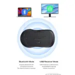 mblue M205 Dual Mode Wireless 2.4Ghz , Bluetooth 5.1 Mouse - 1200 DPI - Lightweight 54 Grams (Black)