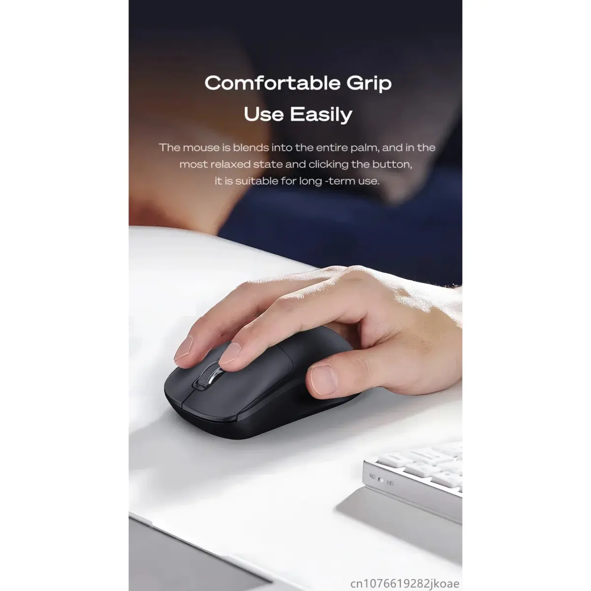 mblue M205 Dual Mode Wireless 2.4Ghz , Bluetooth 5.1 Mouse - 1200 DPI - Lightweight 54 Grams (Black)
