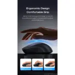 mblue M205 Dual Mode Wireless 2.4Ghz , Bluetooth 5.1 Mouse - 1200 DPI - Lightweight 54 Grams (Black)