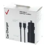 Verizon USB-C Car Charger 45W Car Adapter With 1.8M USB C TO USB C Cable