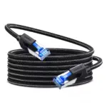 UGREEN Cat 8 Ethernet Cable 10M , High Speed Braided 40Gbps 2000Mhz Network Cord RJ45 Shielded Indoor Heavy Duty Compatible for Gaming PC PS5 Xbox Modem Router