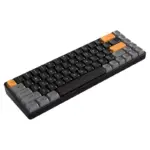 AIGO A68 3 Mode Wireless, Bluetooth, Wired Gaming Mechancial Keyboard - Yellow Switch Hot Swappable - 1000Hz Polling rate - PBT keycaps - Detchable USB C Cable
