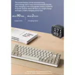 AIGO A68 3 Mode Wireless, Bluetooth, Wired Gaming Mechancial Keyboard - Yellow Switch Hot Swappable - 1000Hz Polling rate - PBT keycaps - Detchable USB C Cable