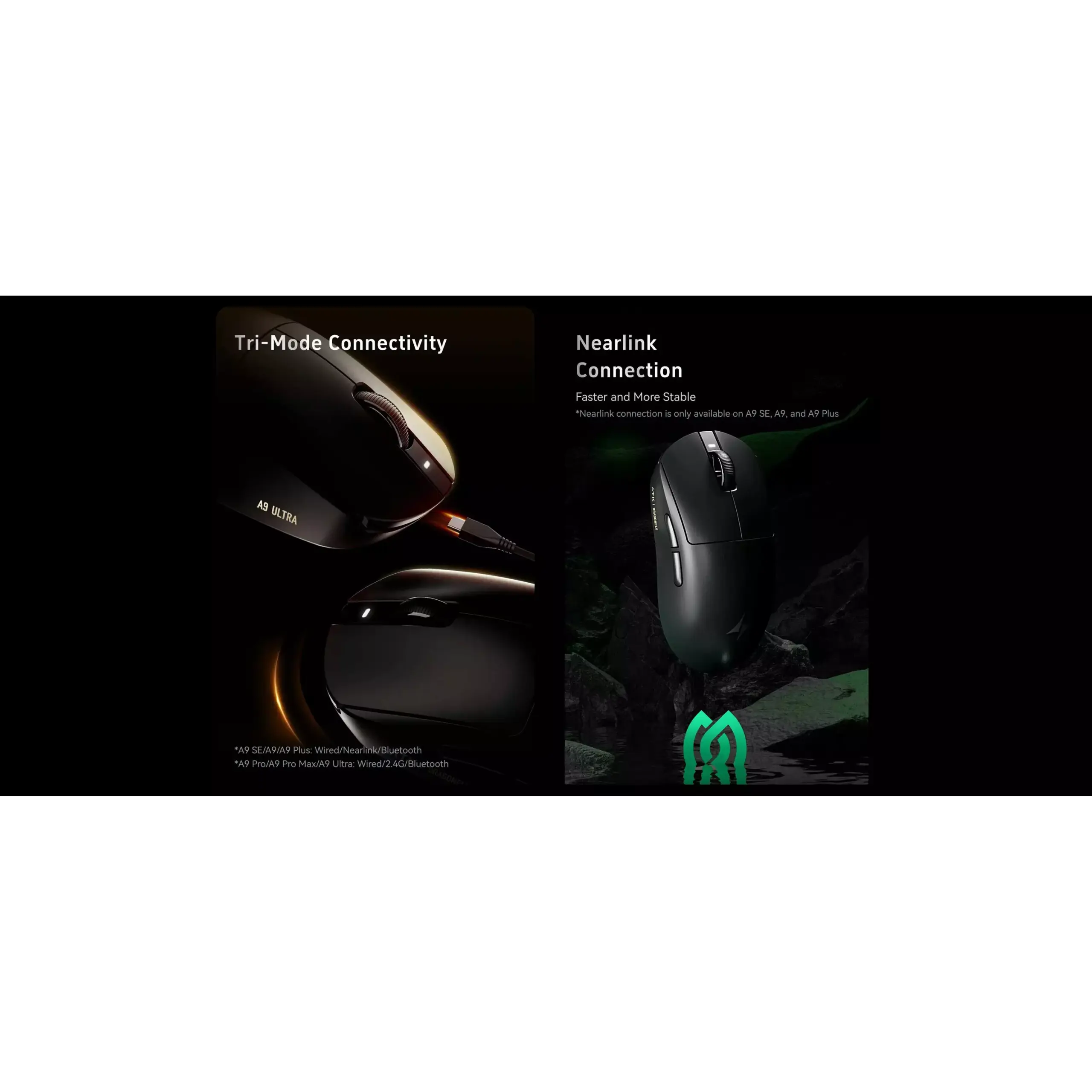 ATK Dragonfly A9 ULTRA Wireless, Wired & Bluetooth Gaming