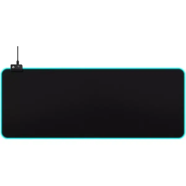 AUKEY KM-P7 RGB Gaming Mouse Pad - Size 800 X 400 X 4 MM - With Software G-aim Control Center Customizable 16.8 Million Colors 10 Preset Lights, Spill-Resistant Smooth Surface