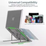 Adjustable Portable Laptop Aluminum Stand, Compatible with MacBook Air Pro Dell HP Lenovo 9-17 Inch
