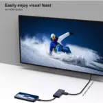 BENFEI 5-in-1 USB C HUB with 4K HDMI VGA, USB 3.0, 3.5mm Audio and 60W PD, Compatible with MacBook Pro 2021/2020/2019, Surface Book 2, Dell XPS 13/15, Pixelbook and More