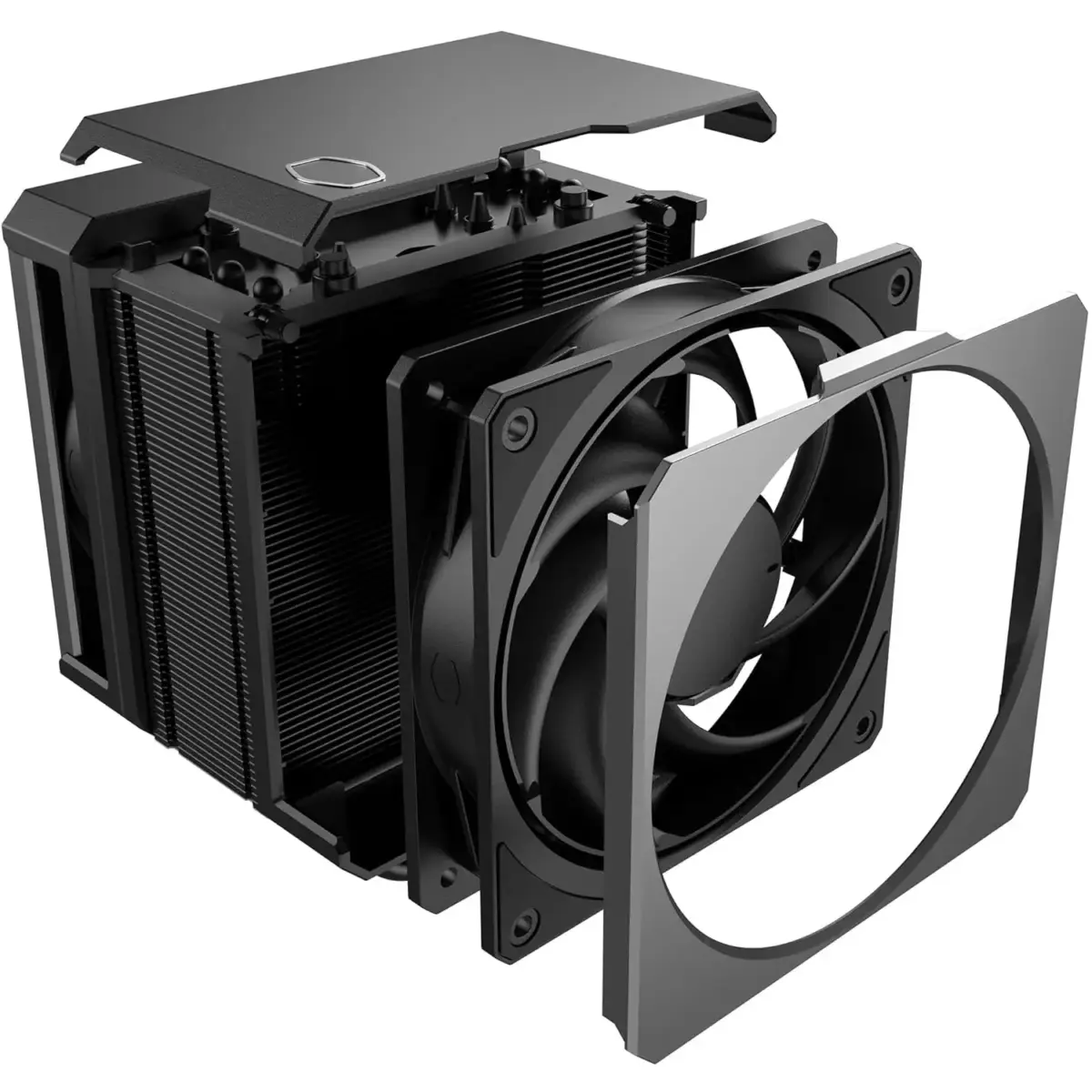 Cooler Master Hyper 612 Apex CPU Air Cooler - 6 Superconducting Heatpipes (TDP 260W), 2 x 120P 120mm Mobius Fans, Compact Heatsink, No RAM Interference - AMD and Intel Socket Compatible