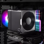 Cooler Master Hyper 612 Apex CPU Air Cooler - 6 Superconducting Heatpipes (TDP 260W), 2 x 120P 120mm Mobius Fans, Compact Heatsink, No RAM Interference - AMD and Intel Socket Compatible
