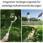 DJI Osmo Mobile 6 Gimbal Stabilizer for Smartphones, 3-Axis Phone Gimbal, Built-In Extension Rod, Object Tracking