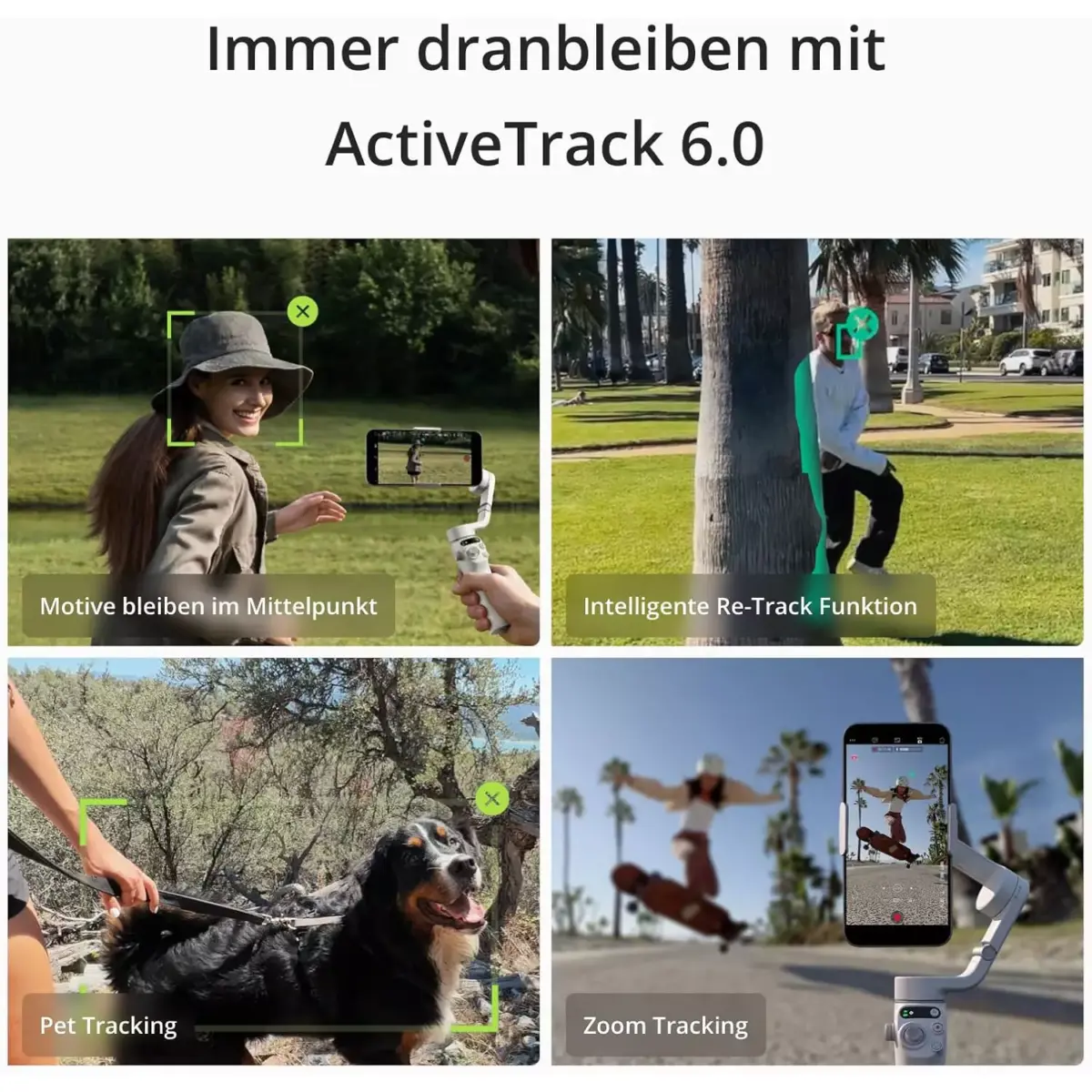 DJI Osmo Mobile 6 Gimbal Stabilizer for Smartphones, 3-Axis Phone Gimbal, Built-In Extension Rod, Object Tracking