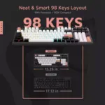 FL ESPORTS FL980 96% RGB Gaming Mechanical Keyboard Hot Swappable Kailh Box Red Switch - Programmable, Durable PBT Keycaps (Olivia)