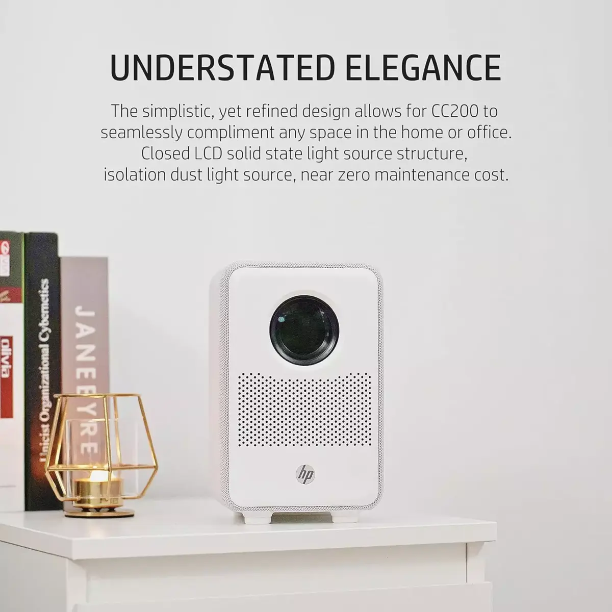 HP CC200 Projector Full HD 1080P 200 Lumens - Built-In Speaker 6W - Lamp Life 20,000 Hours