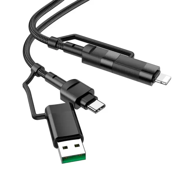 KX87 moulder fast charging and data transmittion cable (5a - 100w - 1.2m), usb-atype-c to lightningtype-c