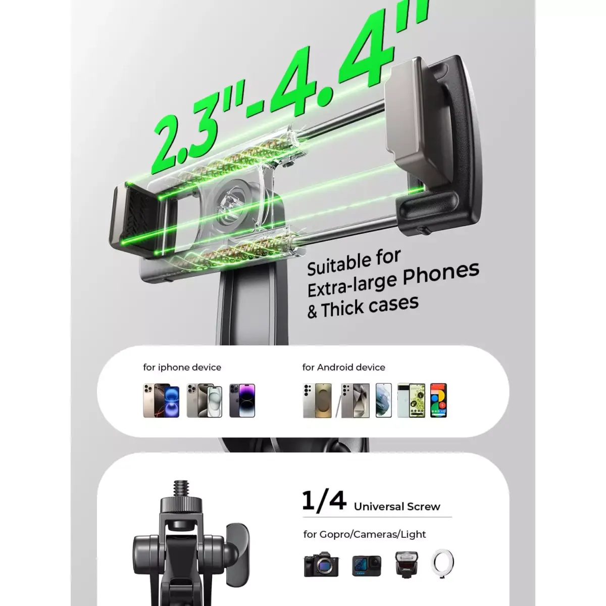 LISEN Selfie Stick Tripod 30-170 CM with Remote, All in One 360 Rotation for VloggingTikTokPhoto, for iPhone 16 15 Pro Max Samsung Galaxy S25 Ultra