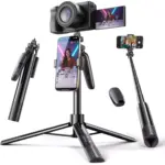 LISEN Selfie Stick Tripod 30-170 CM with Remote, All in One 360 Rotation for VloggingTikTokPhoto, for iPhone 16 15 Pro Max Samsung Galaxy S25 Ultra