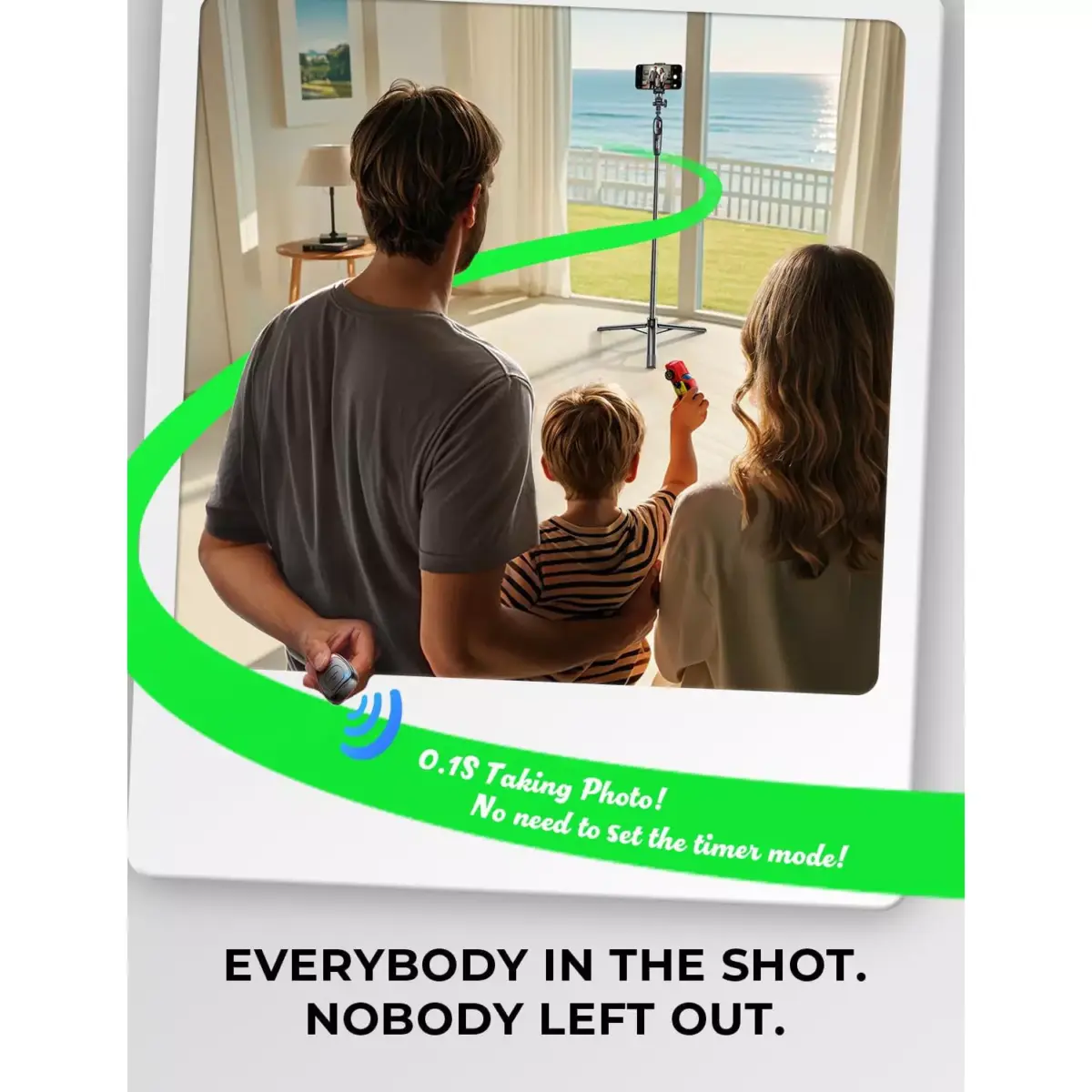LISEN Selfie Stick Tripod 30-170 CM with Remote, All in One 360 Rotation for VloggingTikTokPhoto, for iPhone 16 15 Pro Max Samsung Galaxy S25 Ultra