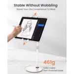 LISEN Tablet Stand Tablet Holder, Adjustable iPad Stands for Desk, Stand for iPad Thick Case Friendly iPad Stand Holder Compatible with(4.7-13) Tablets, Phones