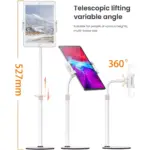 LISEN Tablet Stand Tablet Holder, Adjustable iPad Stands for Desk, Stand for iPad Thick Case Friendly iPad Stand Holder Compatible with(4.7-13) Tablets, Phones