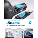 LISEN USB C 96W Super Fast Car Charger PD& QC3.0 for iPhone 15 Pro Max Plus,Samsung Galaxy S25 Ultra Plus S24S23S22,Android,iPad Pro