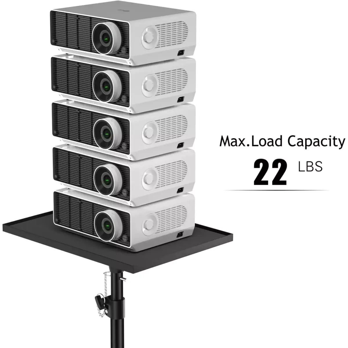 Laptop Tripod Projector Stand Adjustable Height 22 to 47 Inch, Projector Tripod Stand