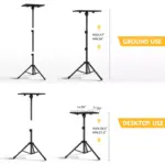 Laptop Tripod Projector Stand Adjustable Height 22 to 47 Inch, Projector Tripod Stand