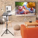 Laptop Tripod Projector Stand Adjustable Height 22 to 47 Inch, Projector Tripod Stand