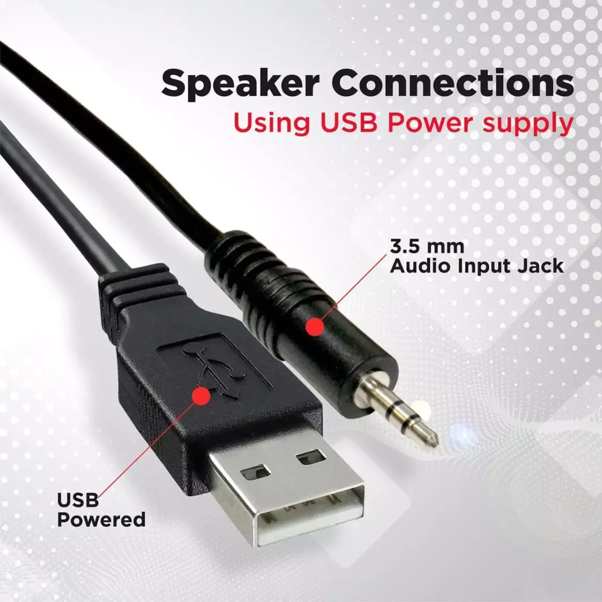 LeerFei N7 Desktop Speakers 6W - 2.0 Channel Stereo - USB Powered + 3.5mm Cable
