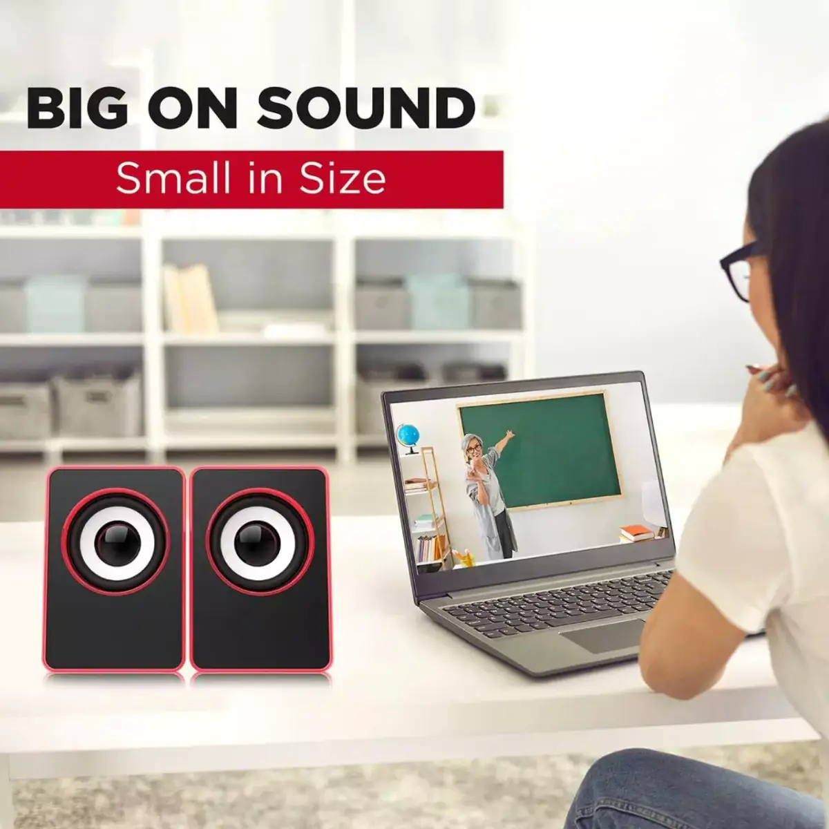 LeerFei N7 Desktop Speakers 6W - 2.0 Channel Stereo - USB Powered + 3.5mm Cable