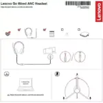 Lenovo Go Wired ANC Headset - USB-C Headphones - Active Noise Cancelling - Rotatable Boom Mic - Certified for Microsoft Teams
