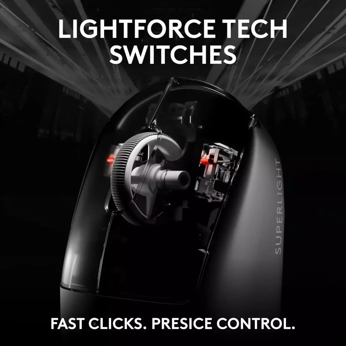 Logitech G PRO X SUPERLIGHT 2 Wireless Gaming Mouse, 60g Pro-Grade with 5 Programmable Buttons, 44k DPI Sensor, 8kHz Report Rate