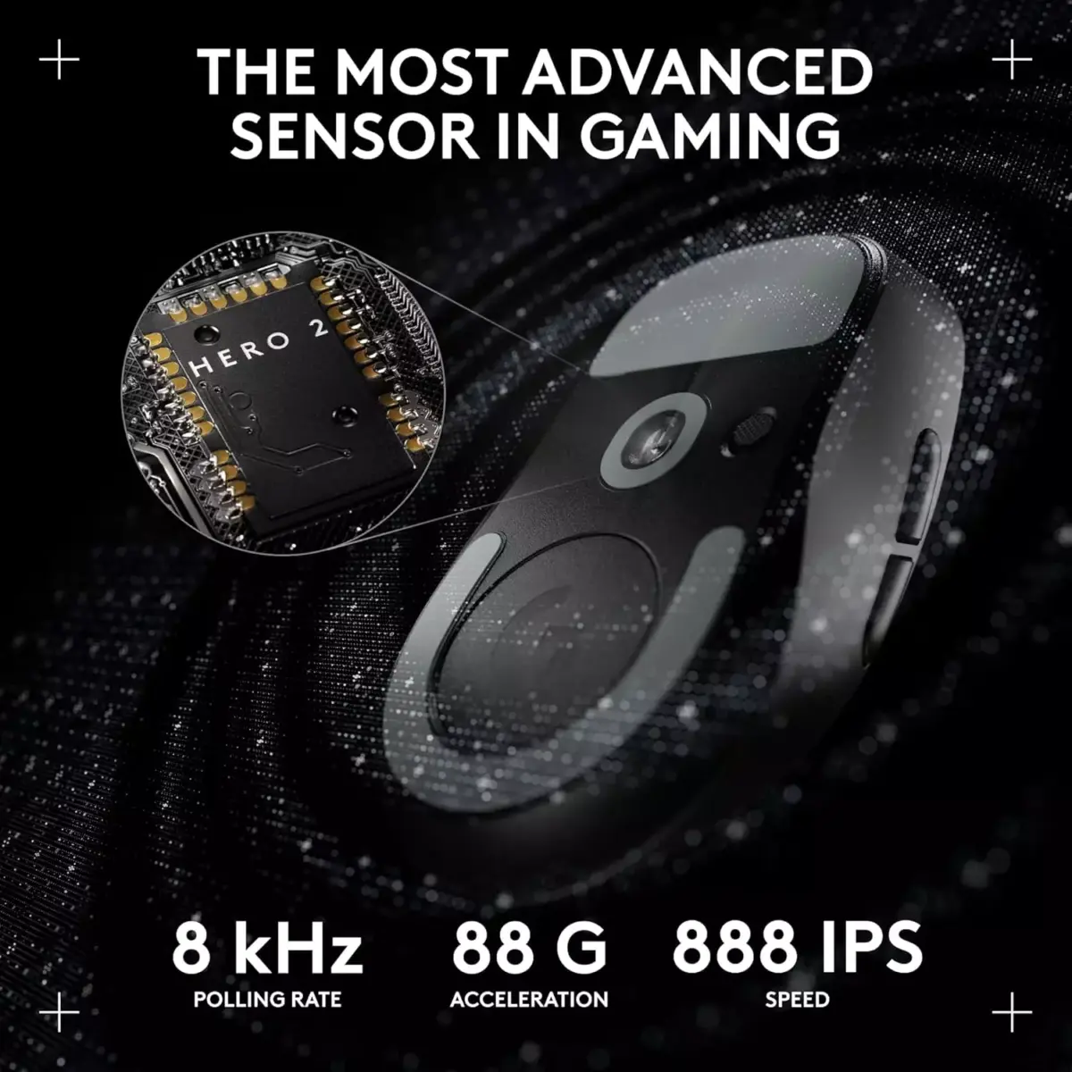 Logitech G PRO X SUPERLIGHT 2 Wireless Gaming Mouse, 60g Pro-Grade with 5 Programmable Buttons, 44k DPI Sensor, 8kHz Report Rate