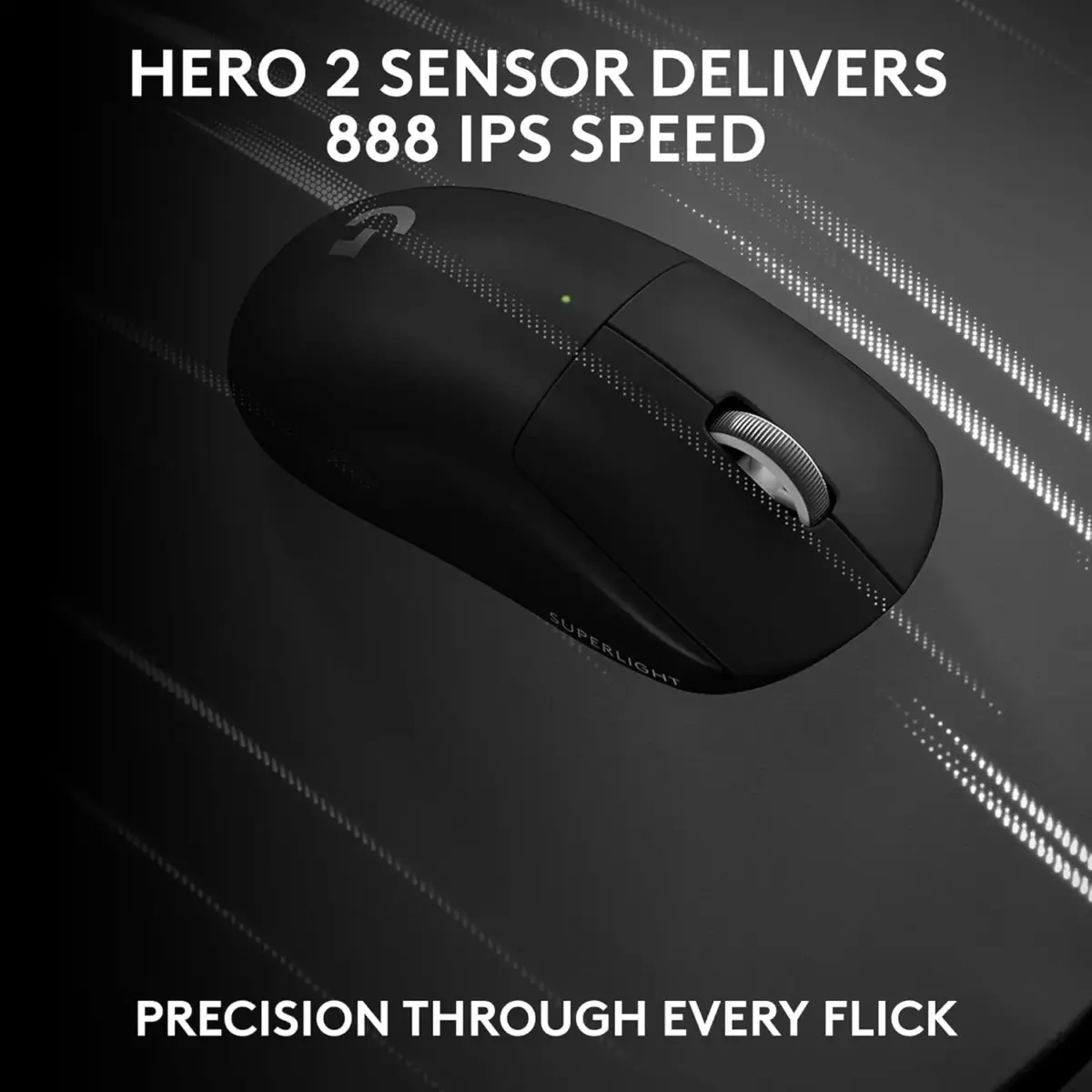 Logitech G PRO X SUPERLIGHT 2 Wireless Gaming Mouse, 60g Pro-Grade with 5 Programmable Buttons, 44k DPI Sensor, 8kHz Report Rate