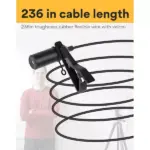 MAONO AU-201 Dual Omnidirectional Lavalier Condenser Microphone 6 Meter Cable