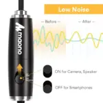 MAONO AU-201 Dual Omnidirectional Lavalier Condenser Microphone 6 Meter Cable