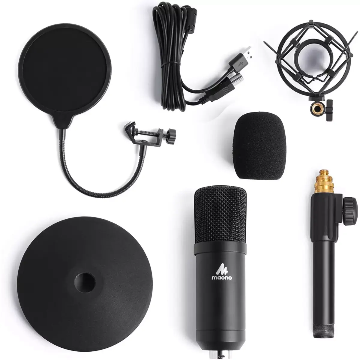 MAONO AU-A04TC Studio Table Top Microphone Kit including Pop Filter and Flight Case - Image 9