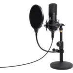 MAONO AU-A04TC Studio Table Top Microphone Kit including Pop Filter and Flight Case
