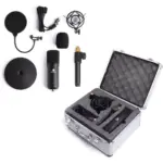 MAONO AU-A04TC Studio Table Top Microphone Kit including Pop Filter and Flight Case