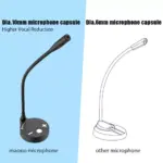 MAONO AU-GM10 USB Condenser Unidirectional Gooseneck Microphone, with Touch-Key Mute and Volume Control, Headphone Jack