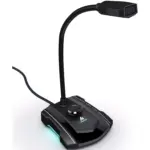 MAONO AU-GM30 USB Computer Microphone Omnidirectional Gooseneck Condenser with Mute Button, Gain Adjustment and Headphone Jack