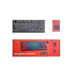 MODECOM VOLCANO LANPARTY RGB Pudding Edition - Outemu Blue - Double-Shot Pudding Keycaps - Aluminium Housing - Full RGB backlighting (16.7 million colors) -Full Keys Anti Ghosting (Black)