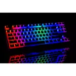 MODECOM VOLCANO LANPARTY RGB Pudding Edition - Outemu Blue - Double-Shot Pudding Keycaps - Aluminium Housing - Full RGB backlighting (16.7 million colors) -Full Keys Anti Ghosting (Black)