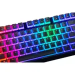 MODECOM VOLCANO LANPARTY RGB Pudding Edition - Outemu Blue - Double-Shot Pudding Keycaps - Aluminium Housing - Full RGB backlighting (16.7 million colors) -Full Keys Anti Ghosting (Black)