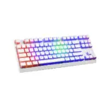 MODECOM VOLCANO LANPARTY RGB Pudding Edition - Outemu Blue - Double-Shot Pudding Keycaps - Aluminium Housing - Full RGB backlighting (16.7 million colors) -Full Keys Anti Ghosting (White)